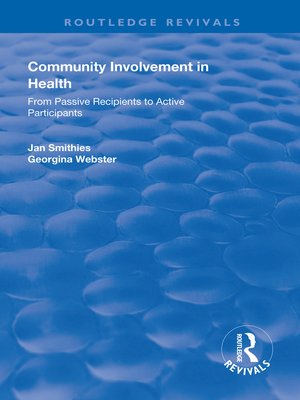 cover image of Community Involvement in Health